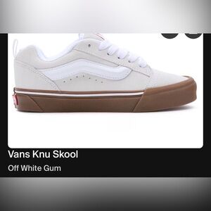 Vans Old Skool Sneakers in White with Gum Sole Size 4 men’s